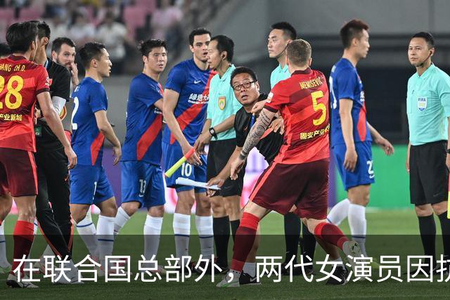 在联合国总部外，两代女演员因抗议活动被捕